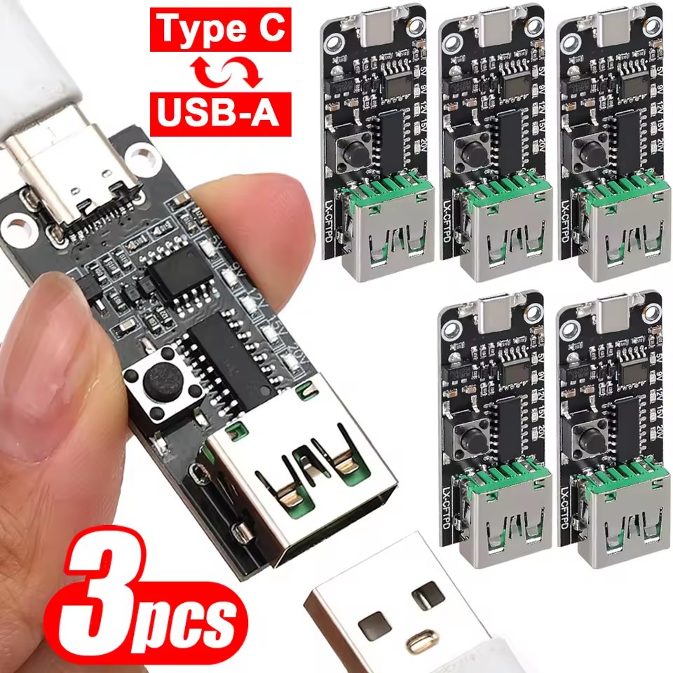 Modular Power Supply - 1-3PCS Placa de disparo USB-C 5A