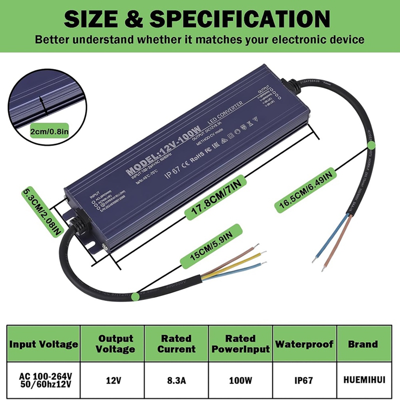 ● Controlador LED de 12 V, res - Dc Power Supply 12V reseña y precio