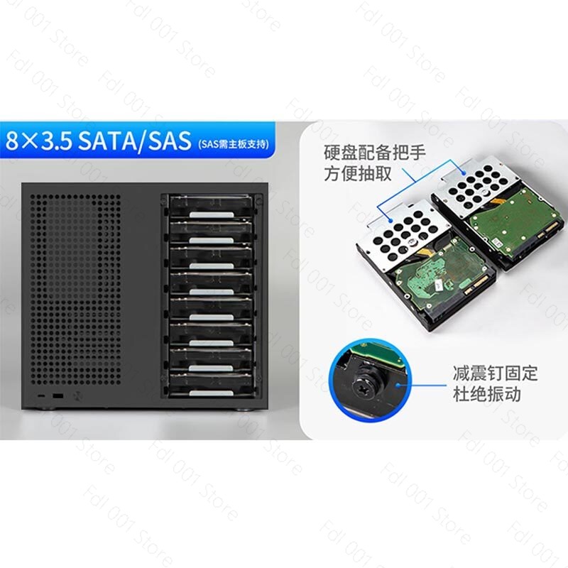 Chasis NAS Sagittarius de 8 po - Atx Power Supply reseña y precio