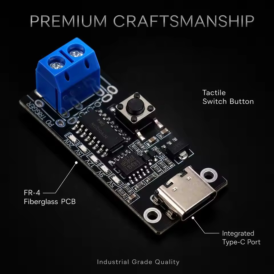 1-3PCS Placa de disparo USB-C  - Modular Power Supply reseña y precio