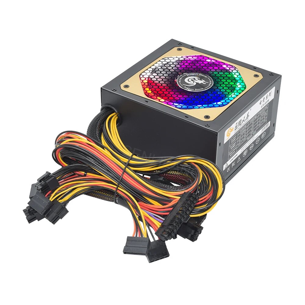 ATX 400W 600W 110-230V RGB 12V - Power Supply 650W reseña y precio