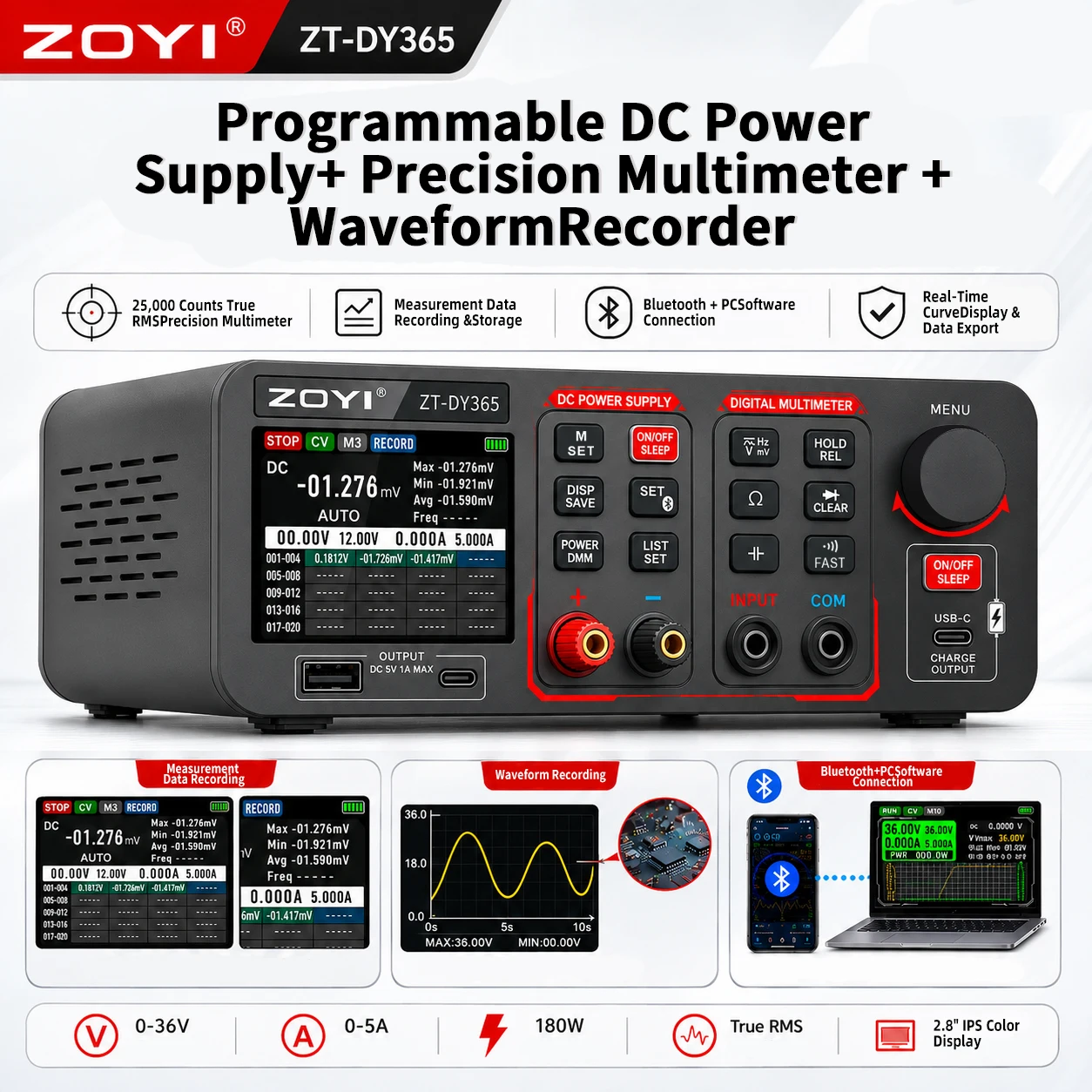 ZOYI DY365 Fuente de Alimentac - Pc Power Supply reseña y precio