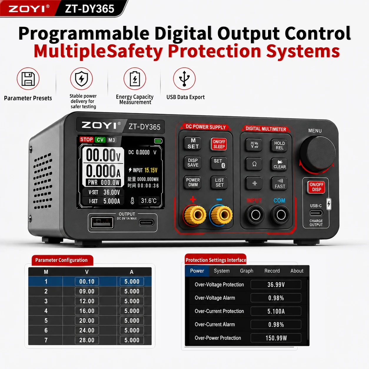 ZOYI DY365 Fuente de Alimentac - Pc Power Supply reseña y precio