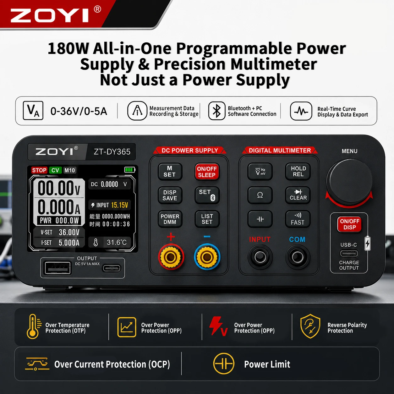 ZOYI DY365 Fuente de Alimentac - Pc Power Supply reseña y precio